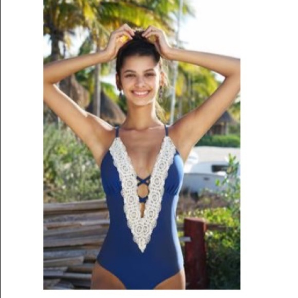 Cupshe Other - Cupshe Vintage Lace one piece swimsuit